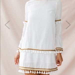 Leticia Tassel Trim Shift Dress
